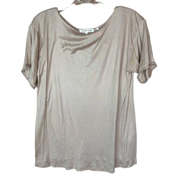Helmut Lang 100% Silk Neutral Beige Stone - Picture 1 of 4